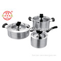 6 pieces stainless steel cookware set for kitchen